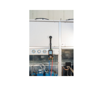 testo 557s Комплект 2 с заправочными шлангами - Умный цифровой манометрический коллектор, смарт-зонды вакуума и температуры и набор из четырёх заправочных шлангов