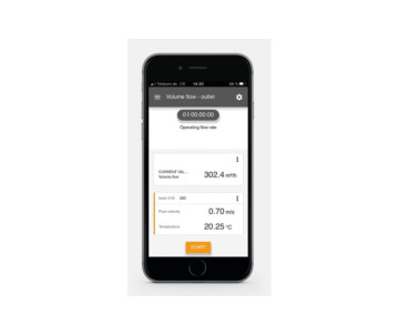 Смарт-зонд testo 410i - Анемометр с крыльчаткой с Bluetooth, управляемый со смартфона/планшета